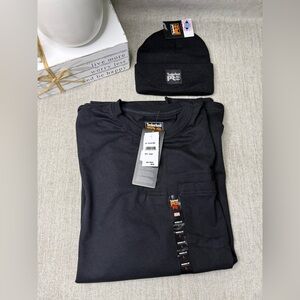 Timberland PRO FR CAT 2 Shirt + Matching Beanie 🔥 Fire Resistant NFPA 2112